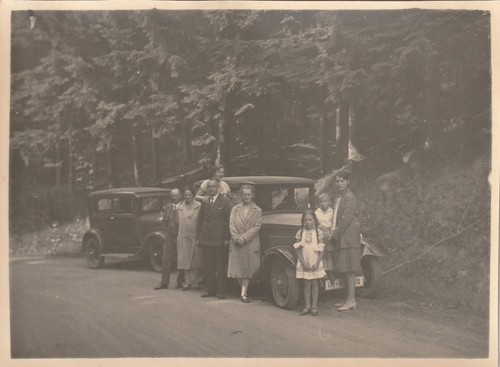 Vintage foto familie mit - vintage,