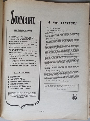 Revue technique automobile - revue,