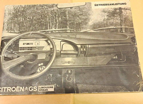 Citroen betriebsanleitung - gs,