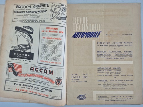 Revue technique automobile - technique,