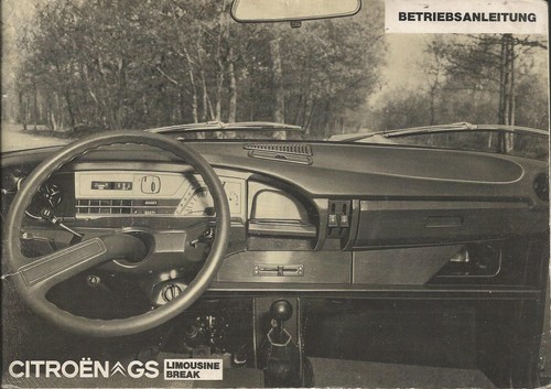 Citroen betriebsanleitung - gs,